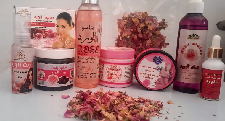 باقة الورد الجمالية – روتين متكامل لنضارة طبيعية ونعومة كالحرير ✨🌹